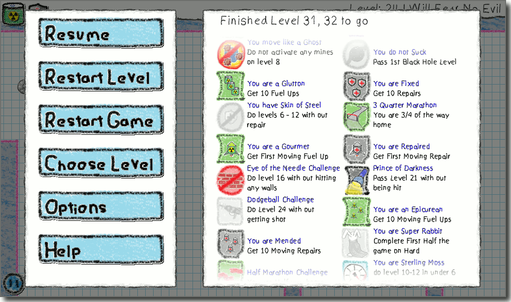 There are lots of possible achievements